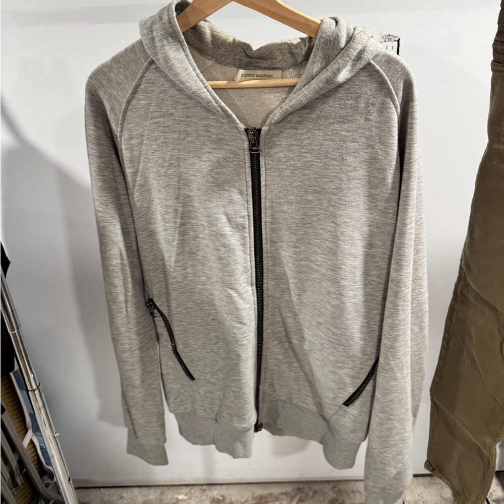 Pierre Balmain Light Gray Hoodie
